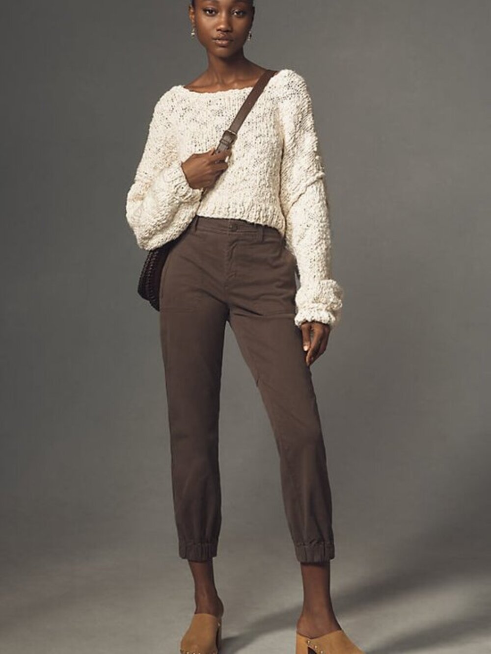By Anthropologie The Richie Trouser Cotton Blend Jogger Utility Pant Size 12